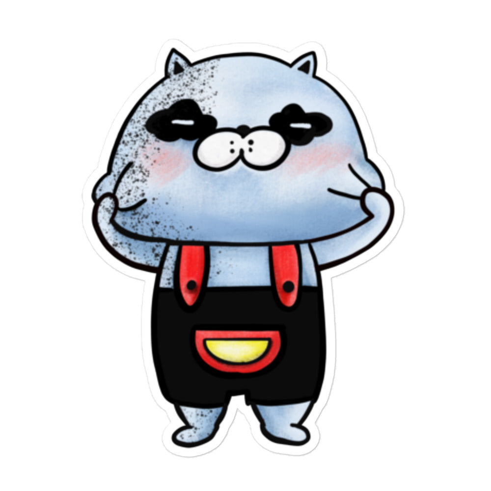 Playful Goofball sticker illustration inspired by Japanese cartoon motion and sound-effect culture, featuring a stretchy, energetic character in JapPop style.