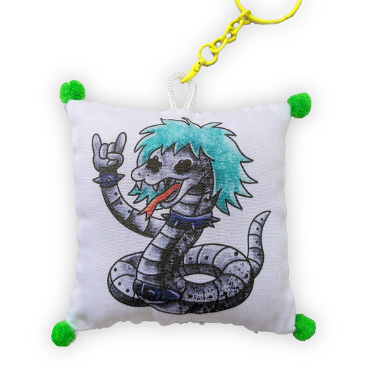Snake Metal Zabuton Keychain