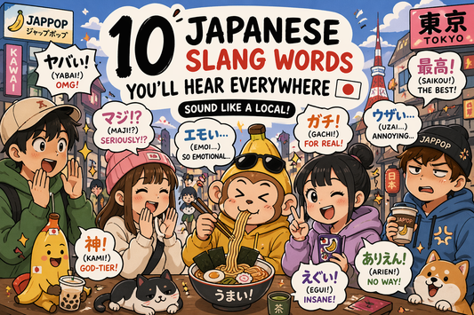 10 Japanese Slang Words You’ll Hear Everywhere 🇯🇵