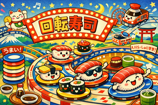 回転寿司 — Japan’s Conveyor-Belt Sushi That Changed How the World Eats 🍣🔄