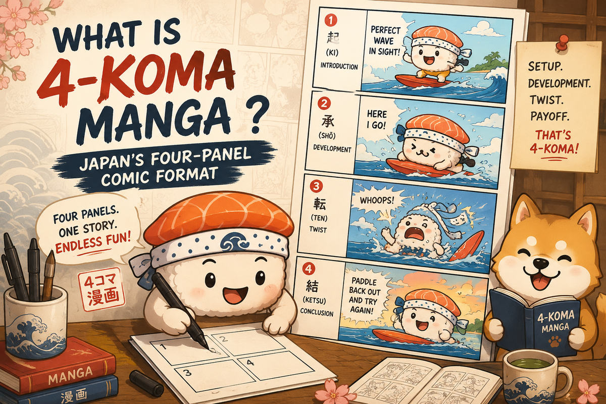 What Is 4-Koma Manga (4コマ漫画)? Japan’s Four-Panel Comic Format – JapPop ...