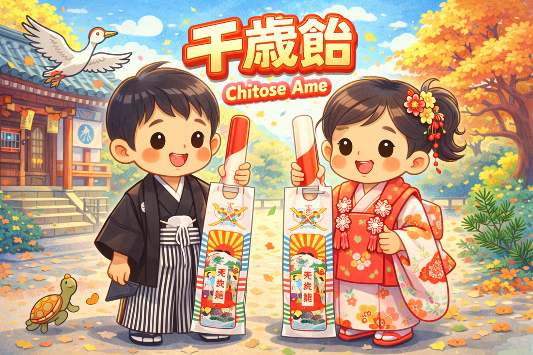 千歳飴 (Chitose Ame) — The Candy That Celebrates Growing Up 🍬