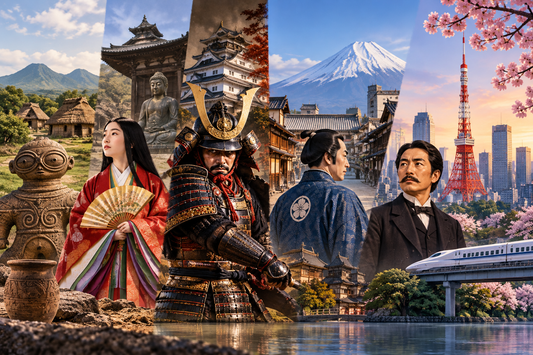 🏯 Japanese History Timeline: The Major Eras Explained Simply