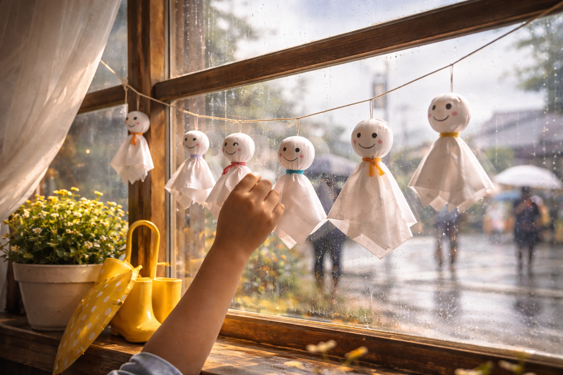 ☀️ Teru Teru Bōzu — The Little Doll That Stops the Rain