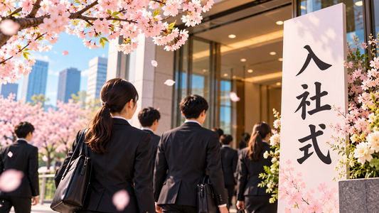 What Is a Nyūshashiki (入社式)? Japan’s Company Entrance Ceremony 🌸💼
