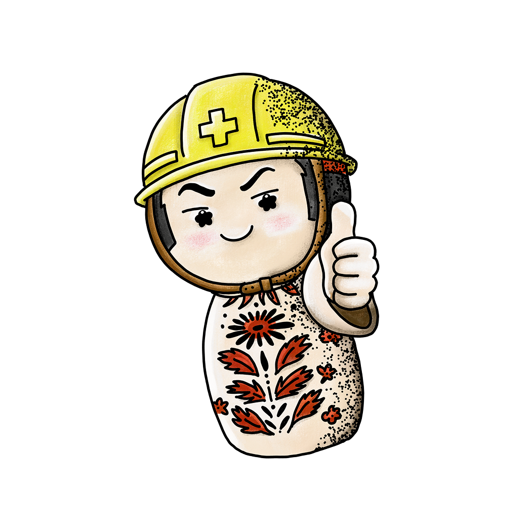 Safety First Kokeshi