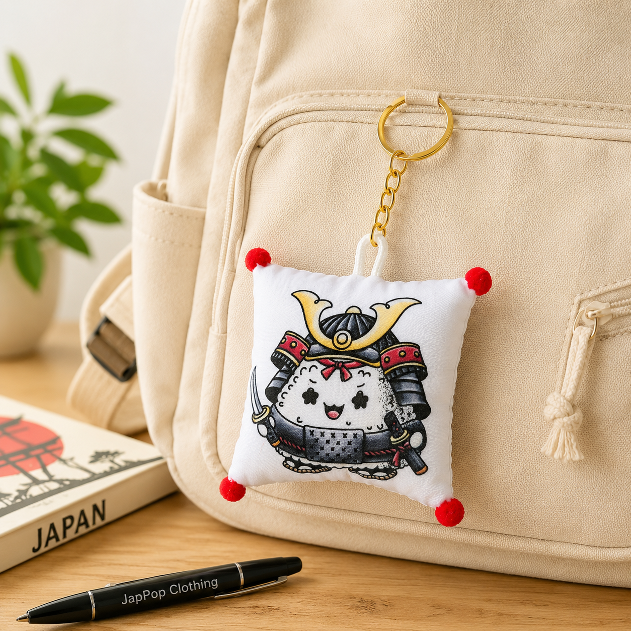 Omusubi Samurai | Zabuton Keychain