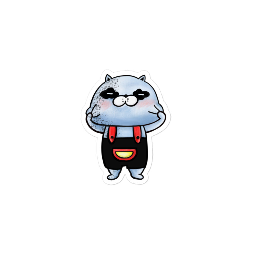 Playful Goofball sticker illustration inspired by Japanese cartoon motion and sound-effect culture, featuring a stretchy, energetic character in JapPop style.