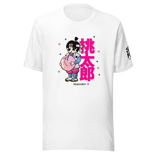 Peach Boy Momotaro Japanese folklore graphic T-shirt by JapPop Clothing