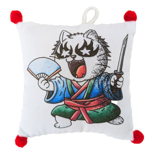 Kabuki Cat |  Zabuton Keychain